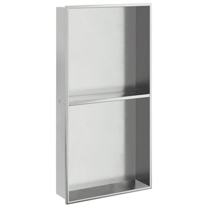 Duschnische Edelstahl Gebürstet Silber 32x62cm