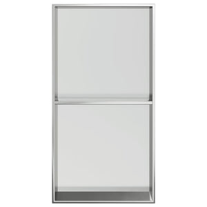 Duschnische Edelstahl Gebürstet Silber 32x62cm