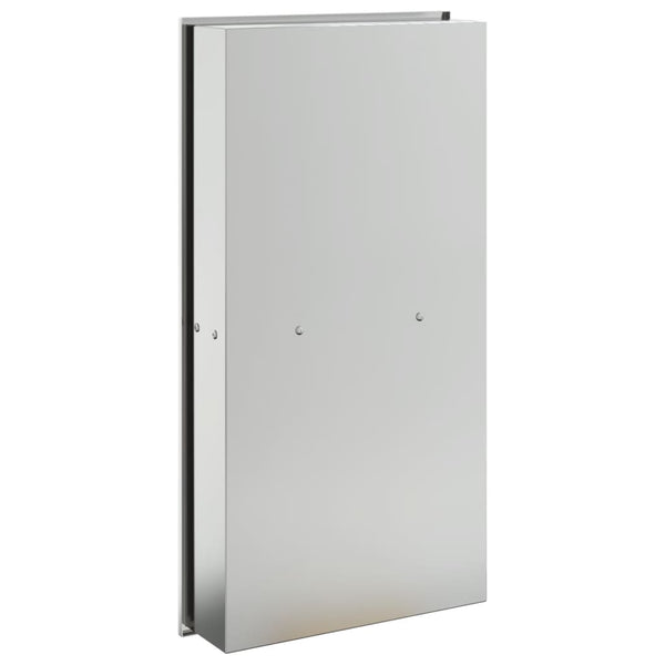 Duschnische Edelstahl Gebürstet Silber 32x62cm