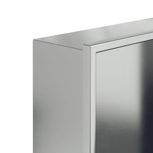 Duschnische Edelstahl Gebürstet Silber 32x62cm