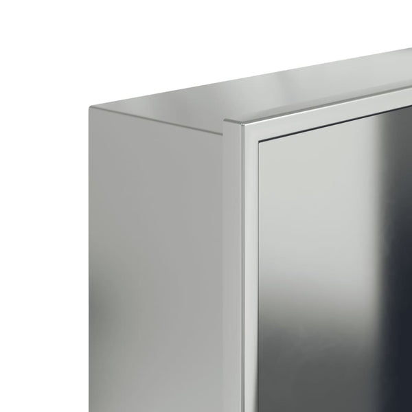 Duschnische Edelstahl Gebürstet Silber 32x62cm