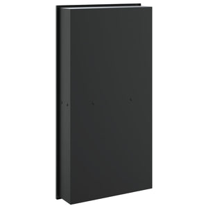 Mattschwarze Duschnische Edelstahl 32x62x9 cm