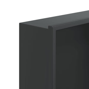 Mattschwarze Duschnische Edelstahl 32x62x9 cm