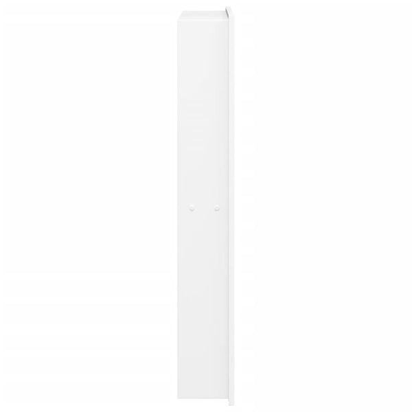 Mattweiße Duschnische Edelstahl 32x62x9 cm