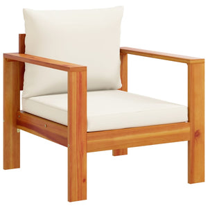 vidaXL Ensemble de canapés de jardin 4 pcs avec coussins Bois d'acacia massif
