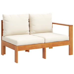 vidaXL Salon de jardin 6 pcs avec coussins Bois d'acacia massif