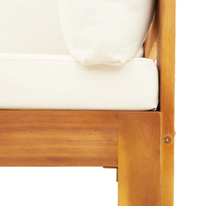 vidaXL Salon de jardin 9 pcs avec coussins, bois d'acacia massif