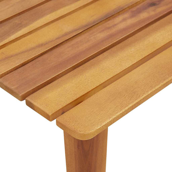 vidaXL Chaises de jardin avec table 3 pcs Noir Bois d'acacia massif