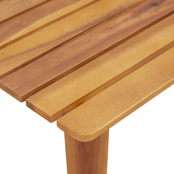 vidaXL Chaises de jardin avec table 3 pcs Noir et blanc Bois d'acacia massif