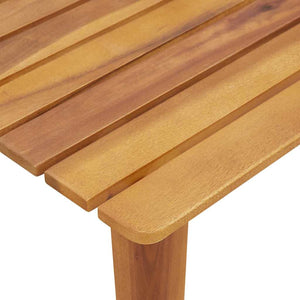 vidaXL Chaises de jardin avec table 3 pcs Gris Bois d'acacia massif