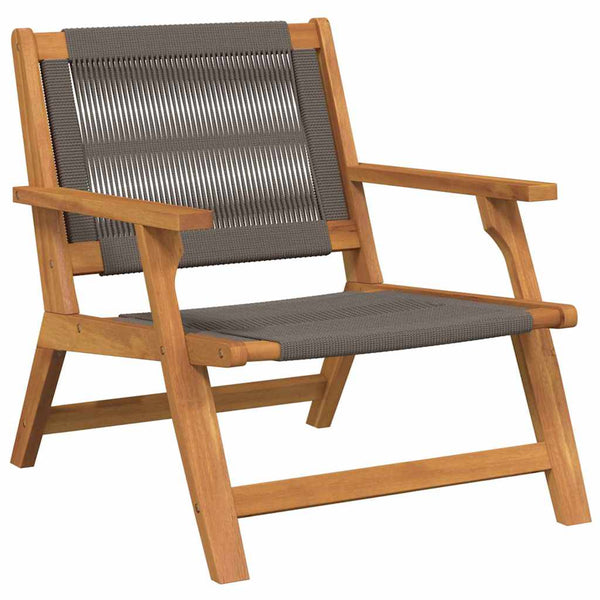 vidaXL Chaises de jardin avec table 3 pcs Gris Bois d'acacia massif