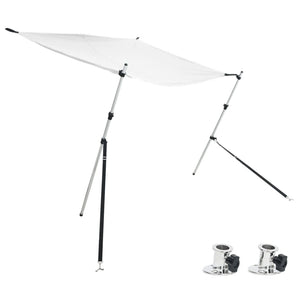 vidaXL Extension de pare-soleil pour T-top Blanc 170x170x(113-182,5) cm