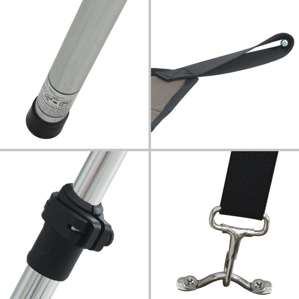Extension d'ombrage T-Top vidaXL anthracite 170x170x(113-182,5) cm
