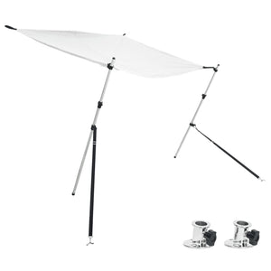 vidaXL Extension de pare-soleil T-Top Blanc 174x205x (115-194) cm