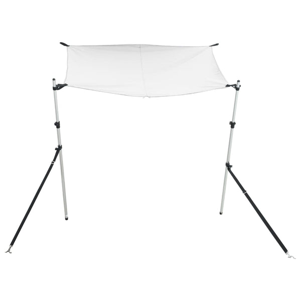 vidaXL Extension de pare-soleil T-Top Blanc 174x205x (115-194) cm