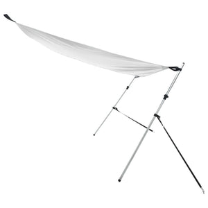 vidaXL Extension de pare-soleil T-Top Blanc 174x205x (115-194) cm