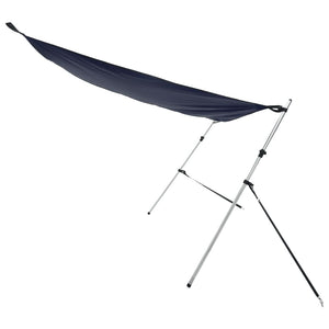 vidaXL Rallonge d'ombrage T-Top bleu marine 174x205x(115-194) cm