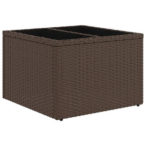 11-teilige Garten Sofagarnitur Braun Poly Rattan