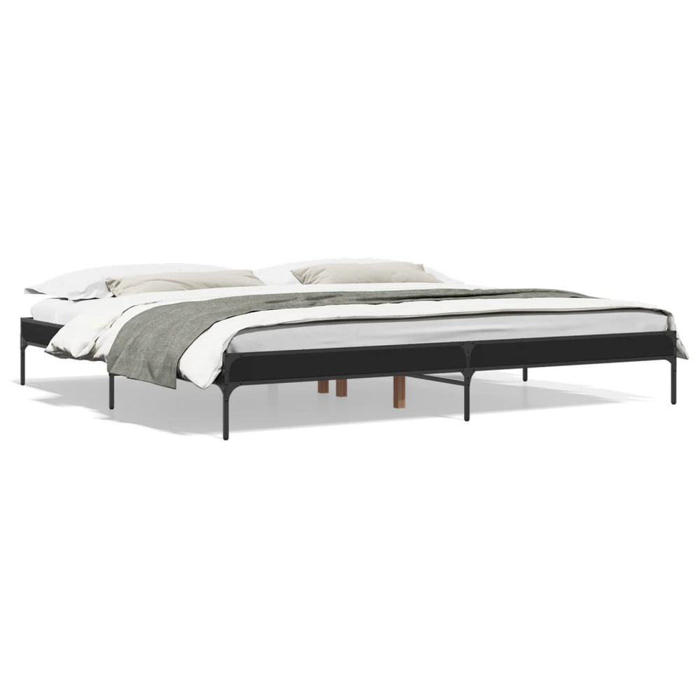 Bettgestell Schwarz 200x200 cm