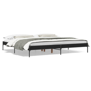 Bettgestell Schwarz 200x200 cm