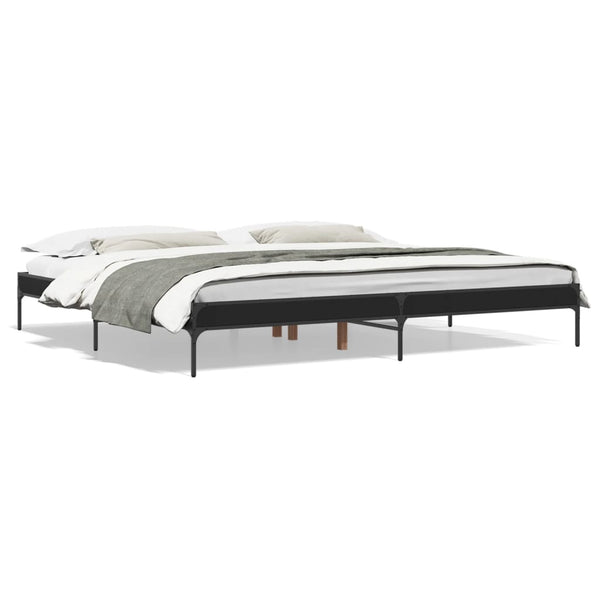 Bettgestell Schwarz 200x200 cm