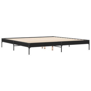Bettgestell Schwarz 200x200 cm