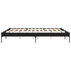 Bettgestell Schwarz 200x200 cm