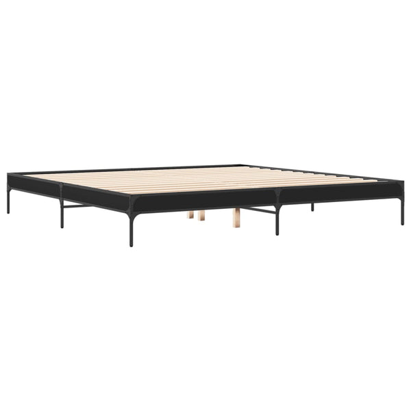 Bettgestell Schwarz 200x200 cm