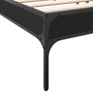 Bettgestell Schwarz 200x200 cm