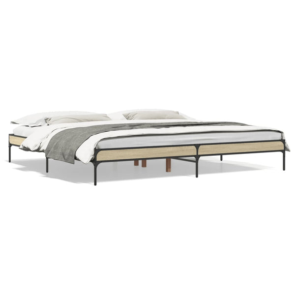 Bettgestell 200x200 cm Sonoma Eiche