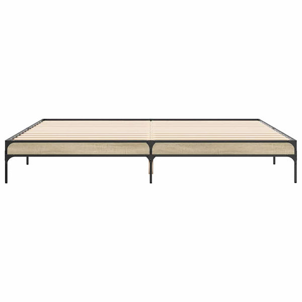 Bettgestell 200x200 cm Sonoma Eiche