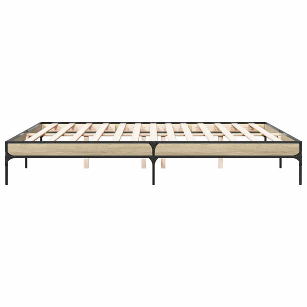 Bettgestell 200x200 cm Sonoma Eiche
