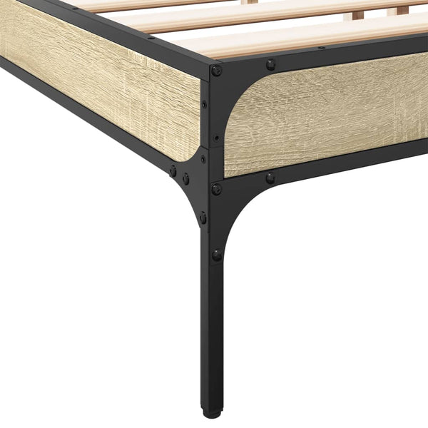 Bettgestell 200x200 cm Sonoma Eiche