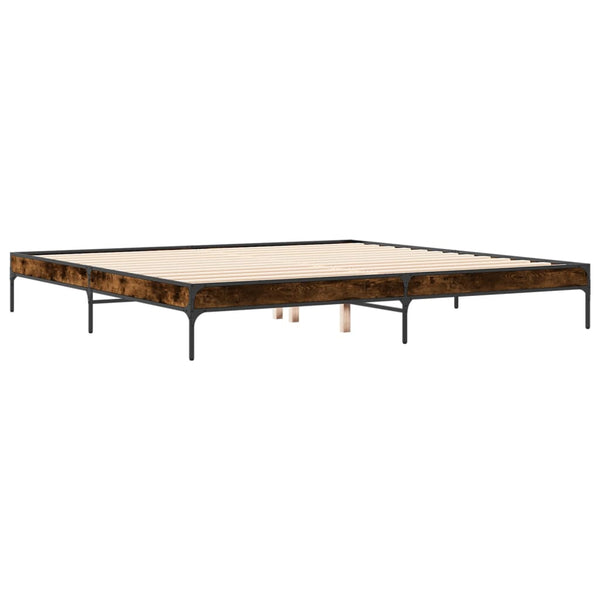 Bettgestell Räuchereiche 200x200 cm