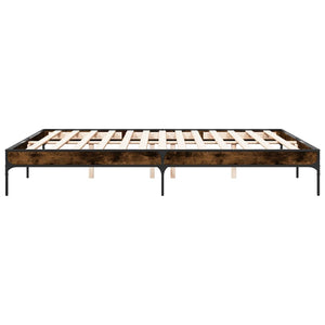 Bettgestell Räuchereiche 200x200 cm