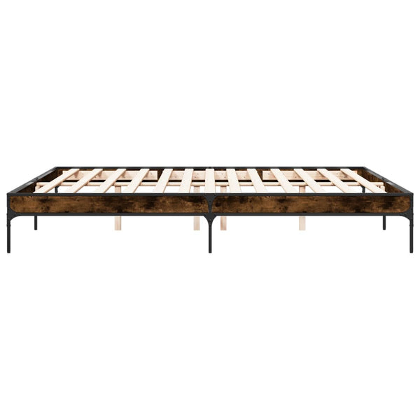 Bettgestell Räuchereiche 200x200 cm