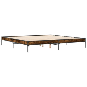 Bettgestell Räuchereiche 200x200 cm