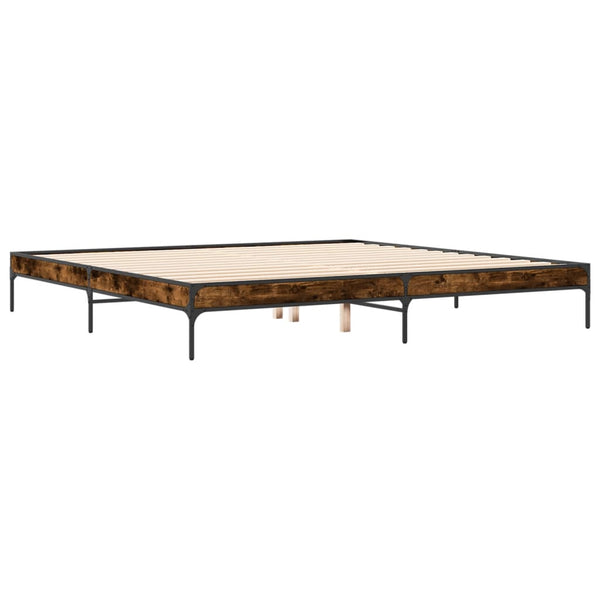 Bettgestell Räuchereiche 200x200 cm