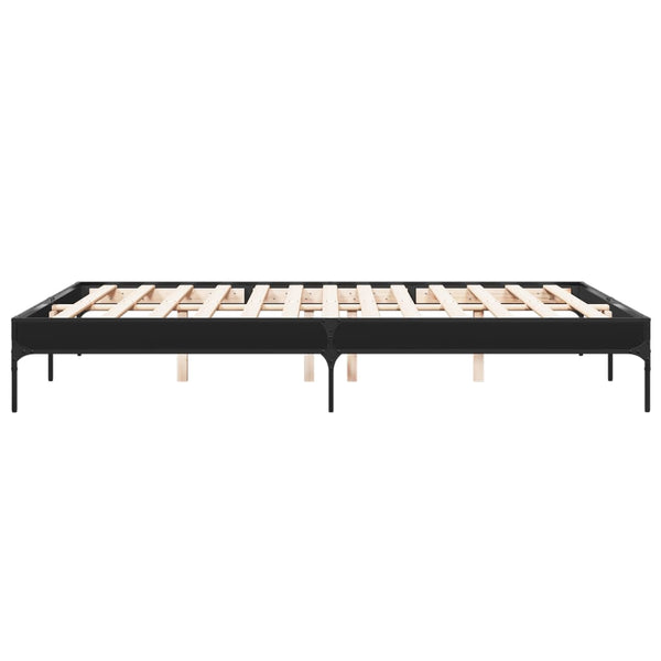 Bettgestell Schwarz 150x200 cm