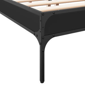 Bettgestell Schwarz 150x200 cm