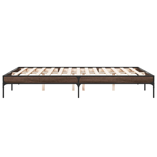 Bettgestell Braun Eichen-Optik 150x200 cm
