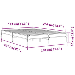 Bettgestell 140x200 cm Sonoma Eiche
