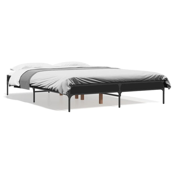 Bettgestell Schwarz 140x190 cm