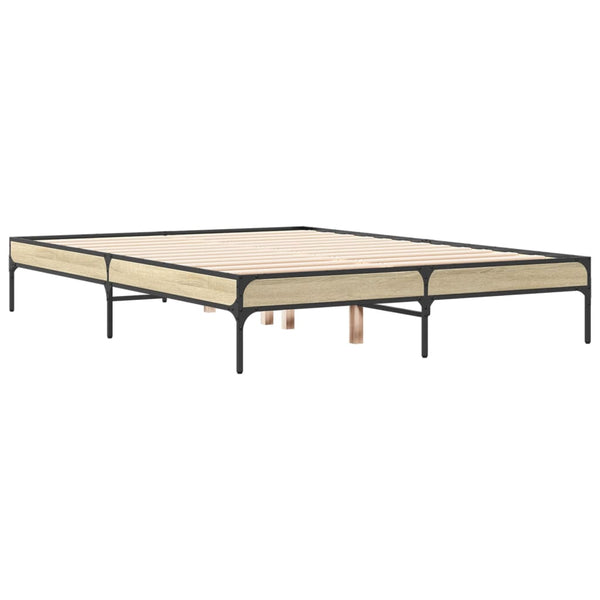 Bettgestell Sonoma-Eiche 135x190 cm
