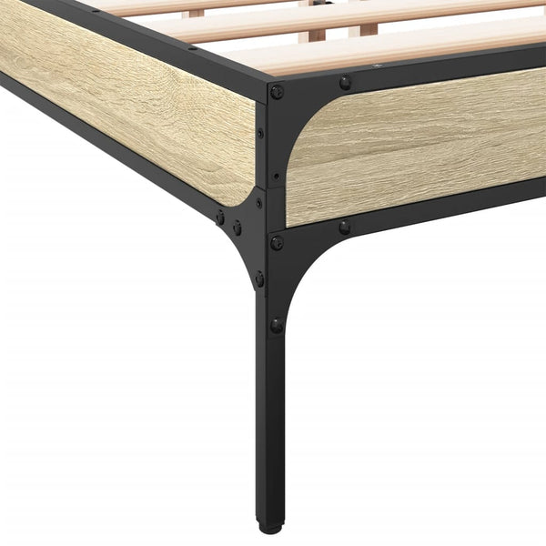 Bettgestell Sonoma-Eiche 135x190 cm
