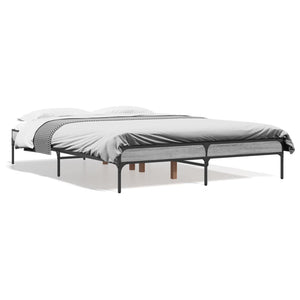 Bettgestell Grau Sonoma 135x190 cm