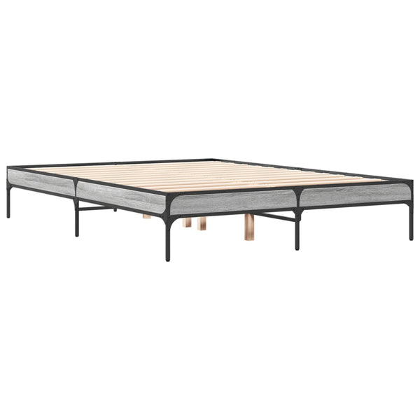 Bettgestell Grau Sonoma 135x190 cm