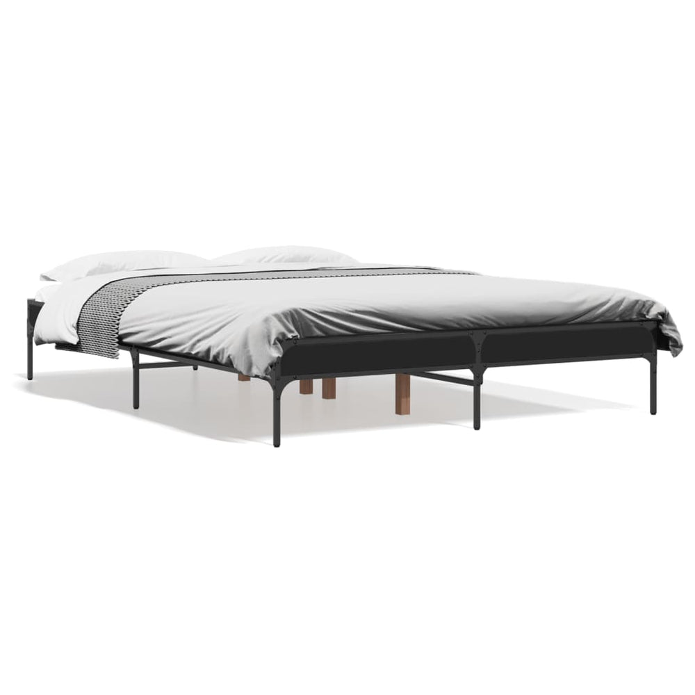 Bettgestell Schwarz 120x190 cm