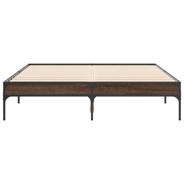 Bettgestell Braun Eichenoptik 120x190 cm
