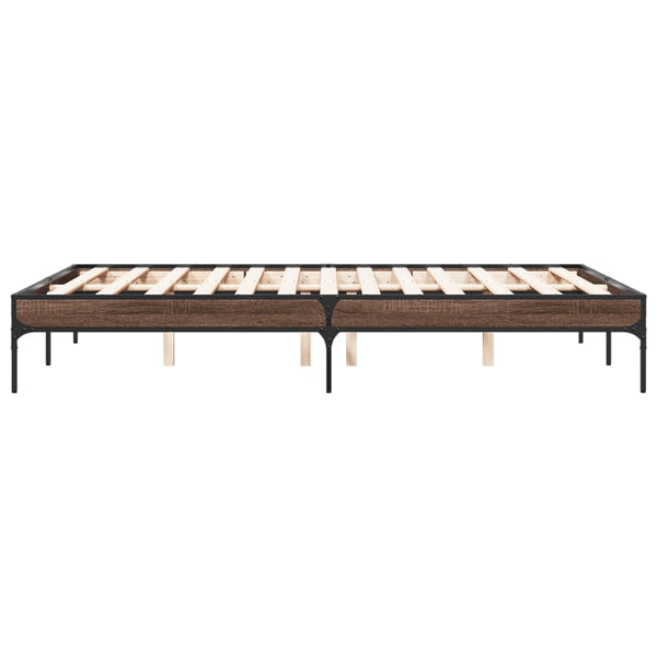 Bettgestell Braun Eichenoptik 120x190 cm